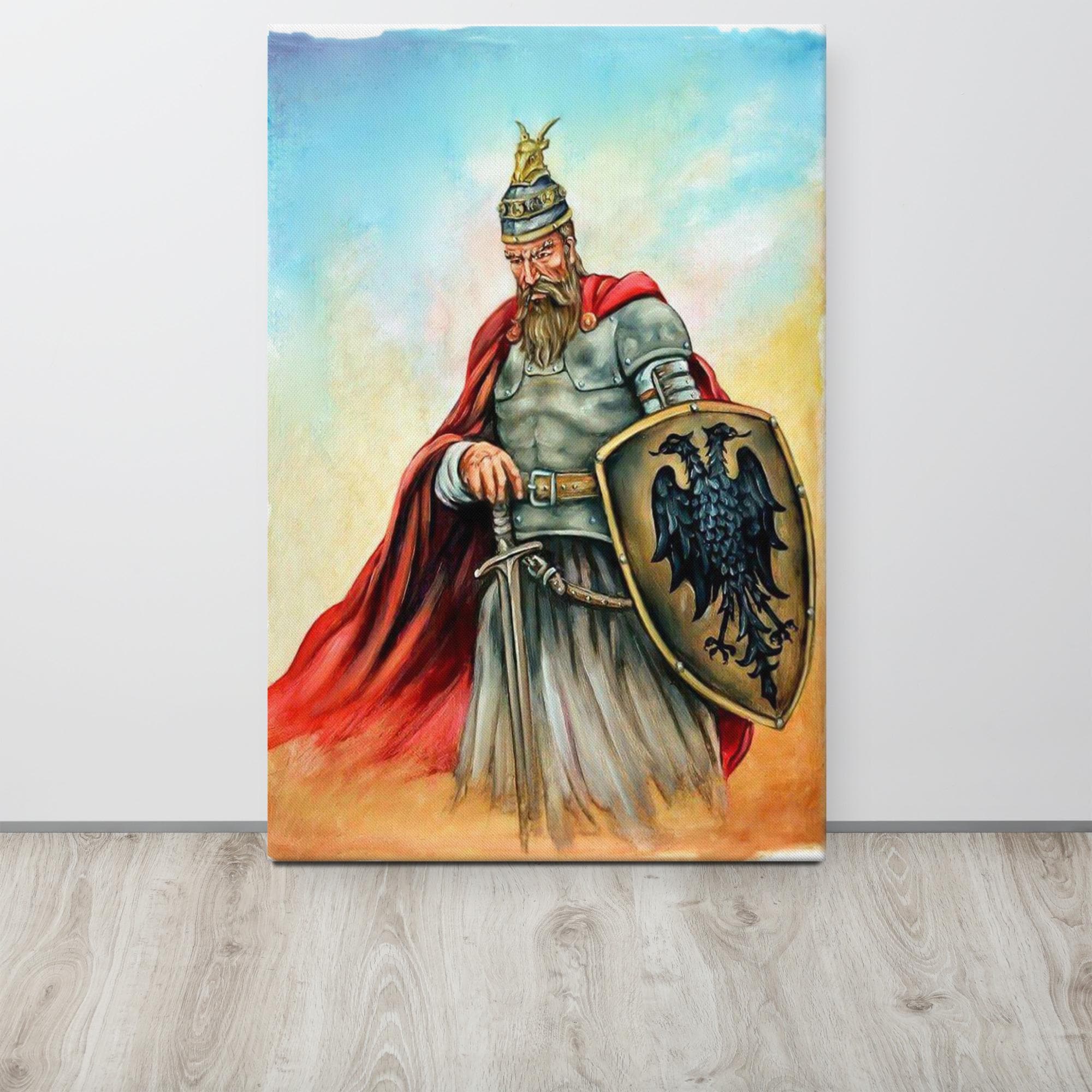 Gjergj Kastrioti Skenderbeu Canvas, Skanderbeg Wall Art, Albanian ...
