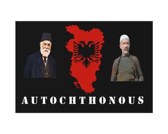 Ismail Qemali poster, Isa Boletini poster, Albanian Historical figures poster, Albanian art décor, Albanian art, Albanian wall art.