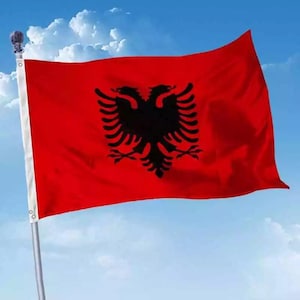 Albanian National Flag Albania Flag - 3x5 foot (150x90cm)