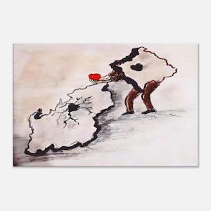 Albania Kosova canvas wall art decor, Albania historical painting, Albania home décor, Albanian art décor, Albania canvas, Albanian wall art