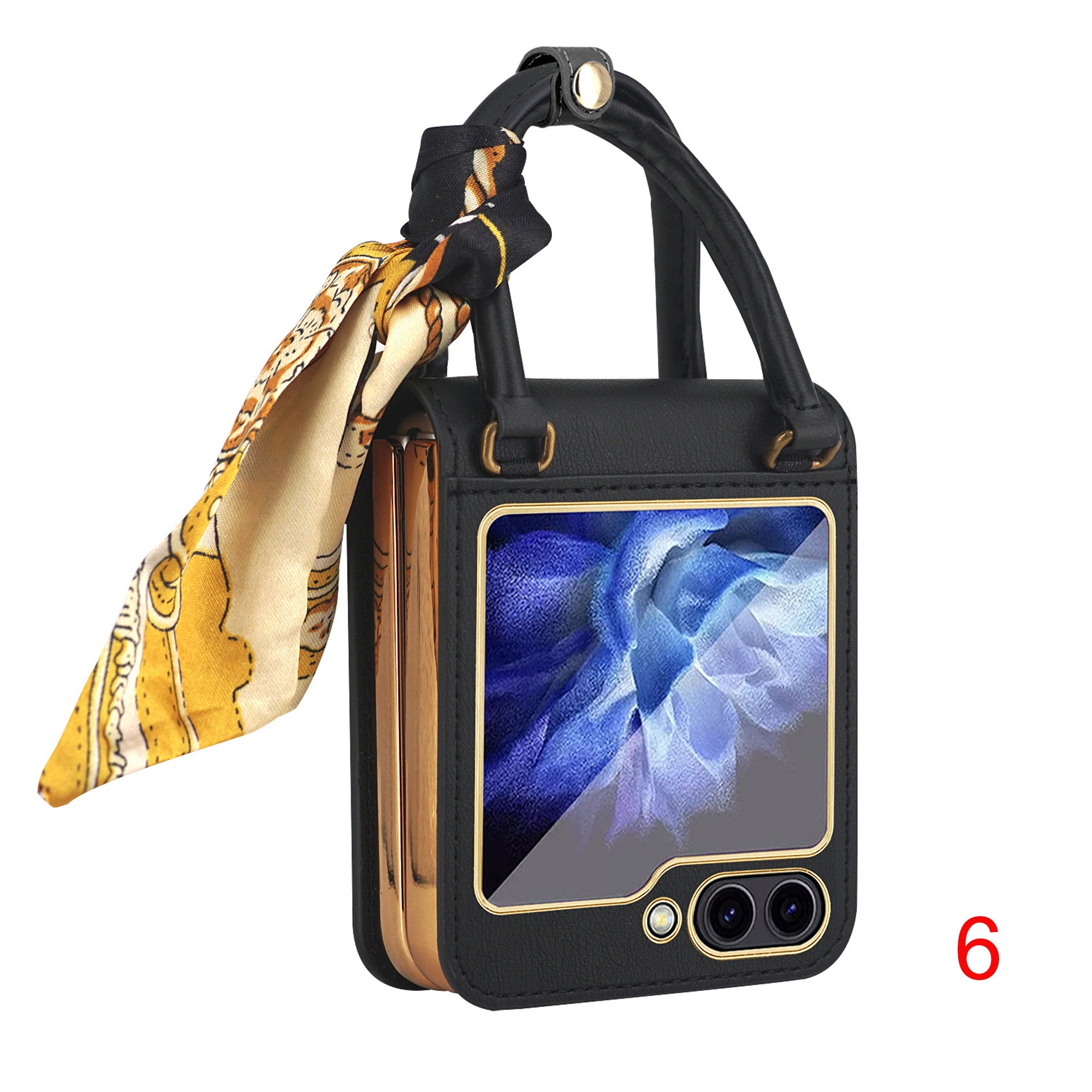 Personalized Silk Scarf Tote Phone Case Suitable for Samsung 