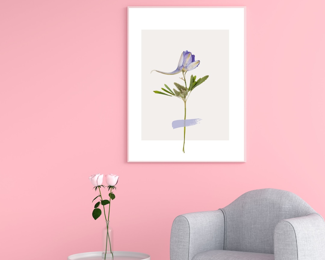 Dried Flower Wall Art Design Printable Wall Art Design Etsy
