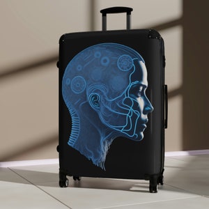 AI intelligence suitcase Artificial intelligence design suitcase Futuristic style Suitcase