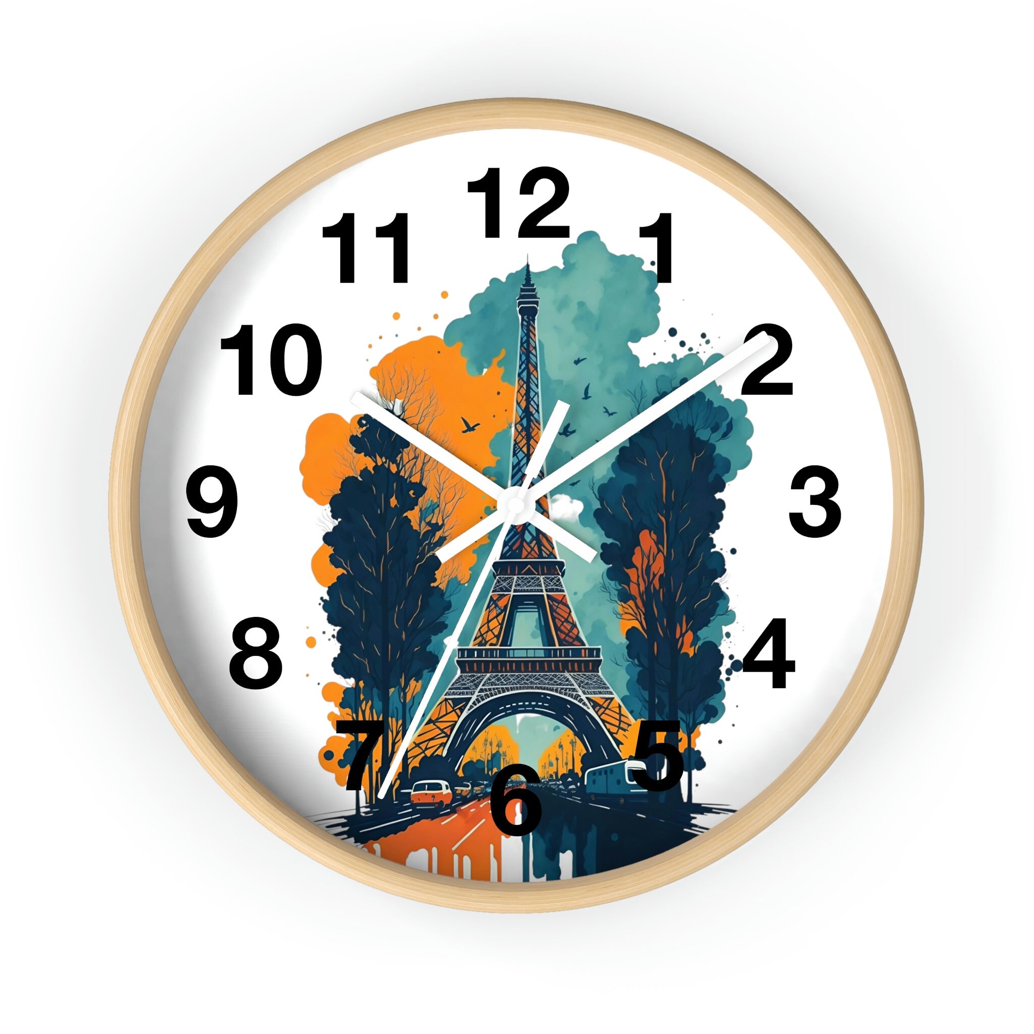 エッフェル塔時計 パリの装飾 フランス風デザイン 壁装飾 壁掛け時計