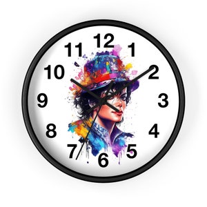 Michael Jackson clock Wall decor Jackson pop king clock Pop star design wall art Music legend Wall Clock