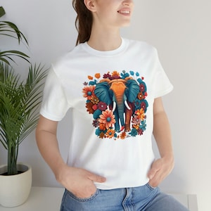 Elephant t shirt India Elephant shirt Love elephants tshirt Bohemian Unisex Jersey Short Sleeve Tee