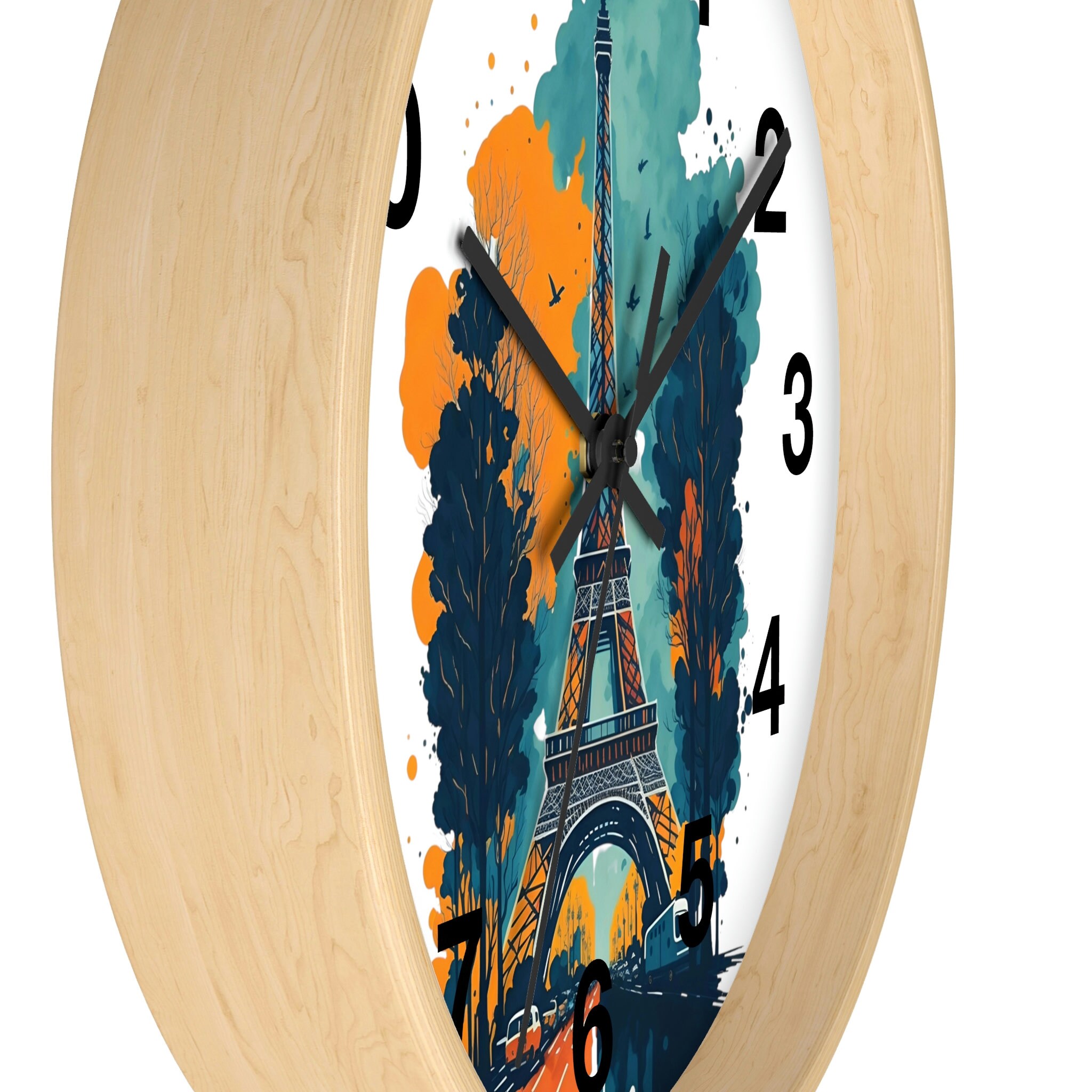 エッフェル塔時計 パリの装飾 フランス風デザイン 壁装飾 壁掛け時計