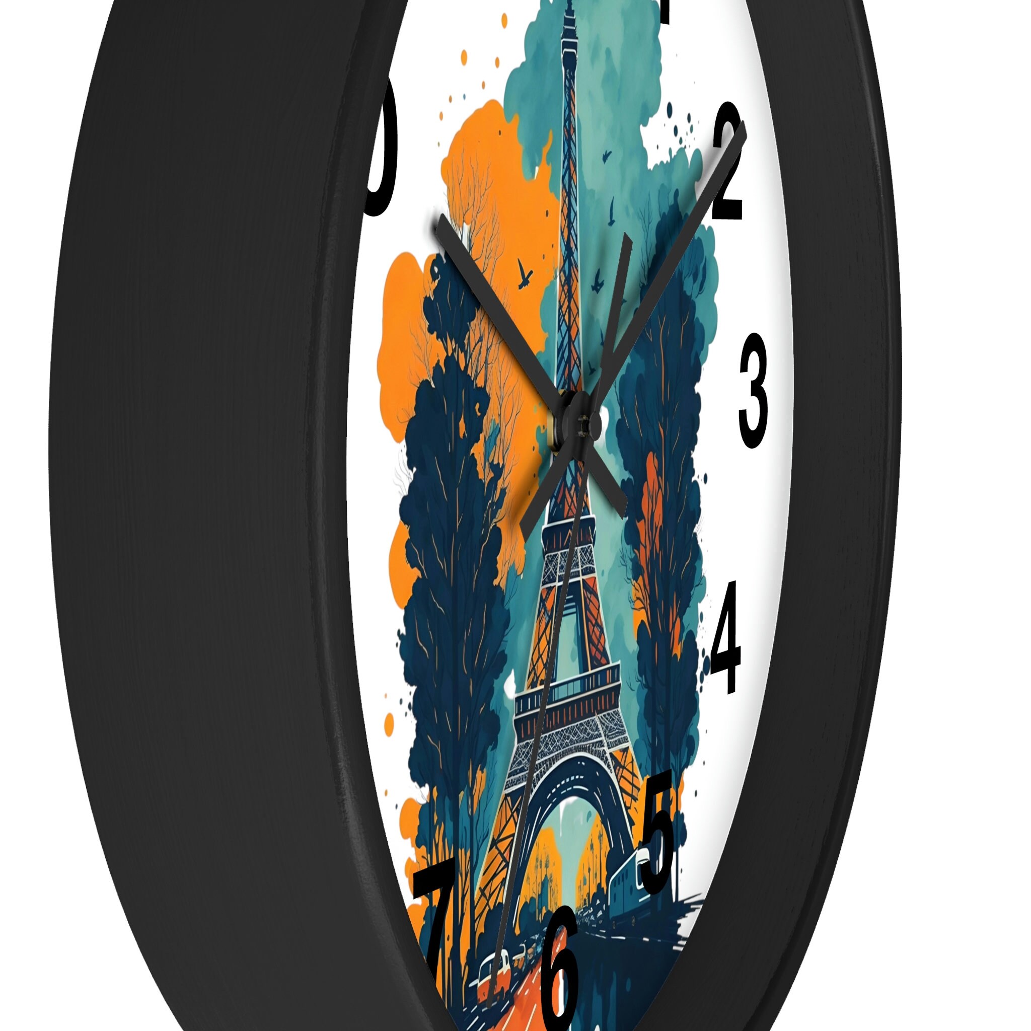 エッフェル塔時計 パリの装飾 フランス風デザイン 壁装飾 壁掛け時計