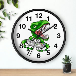 Gamer clock Gamers room clock gift Gaming room decor clock Kid&#39;s clock Children Wall Clock