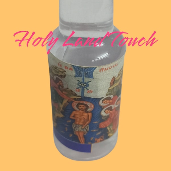 HOLY WATER from Holy Land Baptismal Jorden River Site Authentic Blessed Bottle
