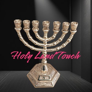 Menorah 7 Branch Golden color Hanukkah Jewish Israel Jerusalem Holy Land