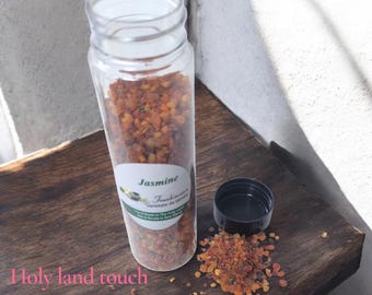 Resina de incienso de jazmín de Tierra Santa, aroma natural, hecho a mano, para iglesia y hogar, 120 g