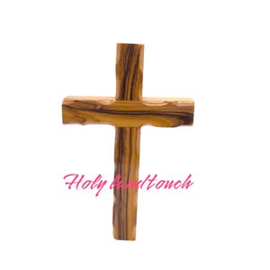 Small Cross Olive Wood Blessed Hand Made Jerusalem Holy Land Very Nice Gift