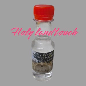 Holy Water Virgin Mary's Well Nazareth Holy Land Souvenir Bottle