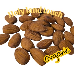 Organic Raw Almonds: Unsalted Vegan Snack - 400g