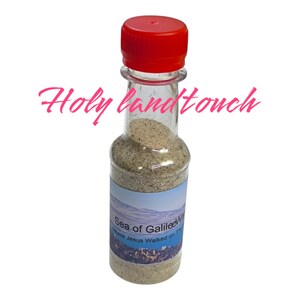 Echter Sand vom Meer von Galiläa von den Gewässern, wo Jesus ging 80 Gramm