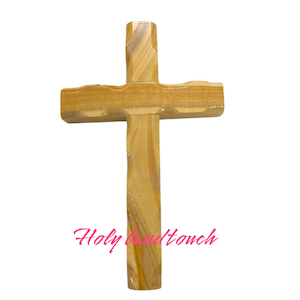 Medium Cross Olive Wood Blessed Hand Made Jerusalem Holy Land Very Nice Gift