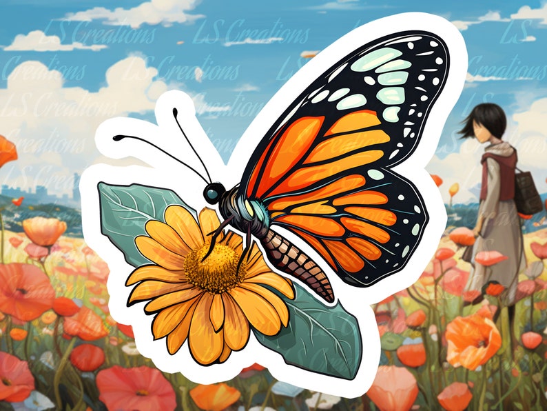 Butterfly Sticker Sheet Cute Butterfly Sticker Adorable - Etsy