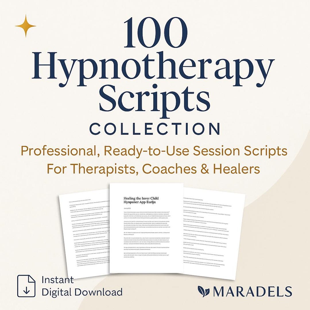 100 Hypnotherapy Scripts Collection, Professional Session Scripts - Etsy
