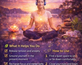 Calm Space Guided Hypnotherapy audio – Anxiety & Stress Relief (Digital Download)