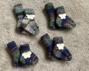 Babysocken gestrickt, Erstlingssocken, Babykleidung, Geschenkidee, Geburt