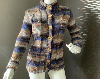 Handgestrickte Jacke, Strickjacke Damen, Cardigan