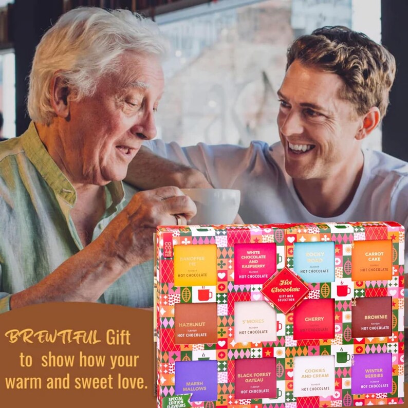 Hot Chocolate Gift Set 180g & Cards Xmas Hot Chocolate Drink Etsy