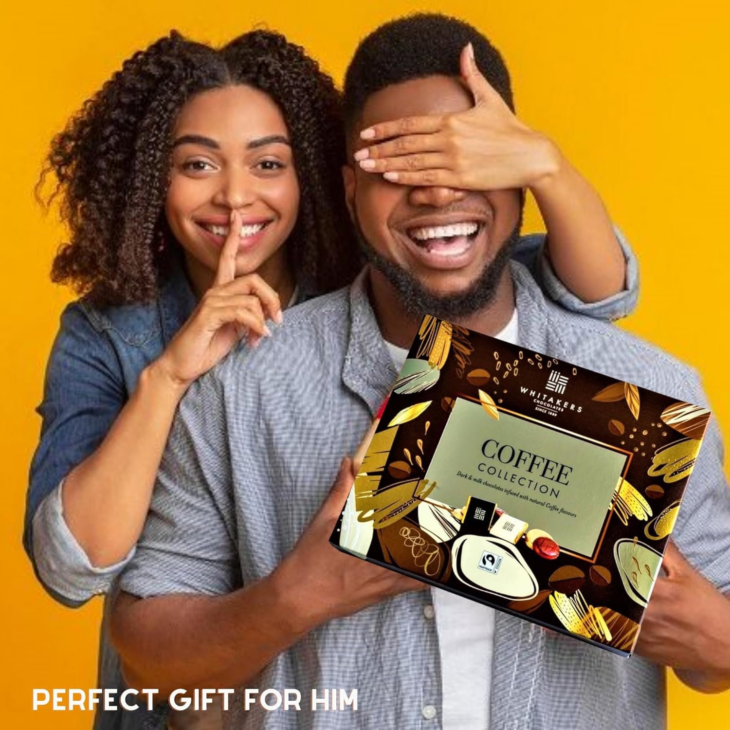 Whitakers Coffee Chocolates Sweet Box Assorted Milk Chocolate & Dark