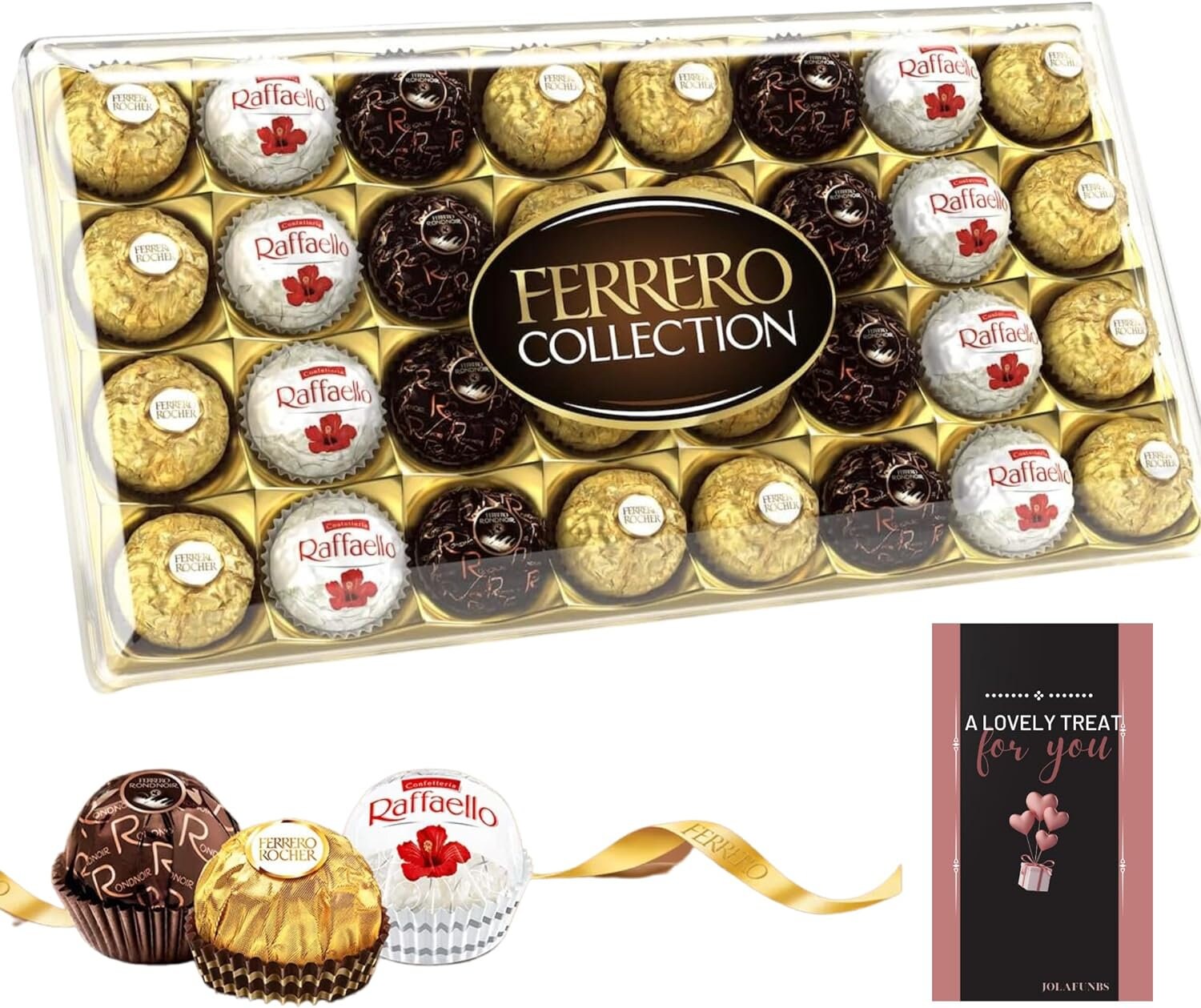 Collection Ferrero Avec Ferrero Rocher, Ferrero Rondnoir et Raffaello 359G  (Pack de 1)