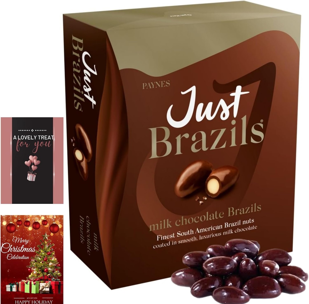 Paynes Just Brazils Milk Chocolate Brazil Nuts Box of Chocolate Gifts