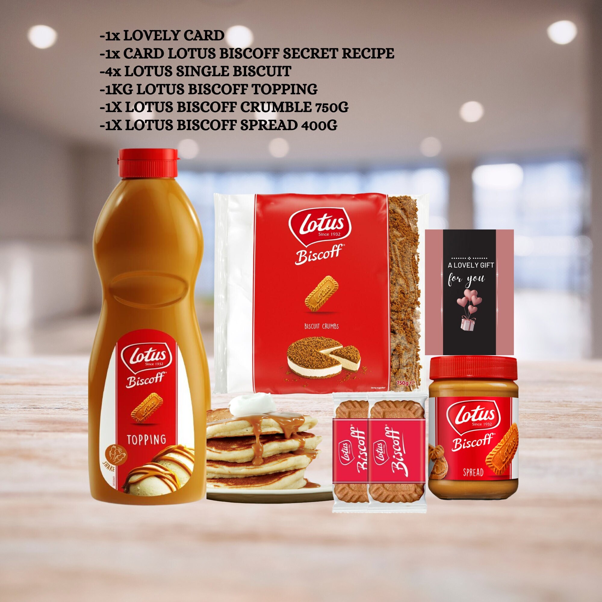 Lotus Biscoff Topping Biscoff Sauce Baking Gift Set Etsy UK