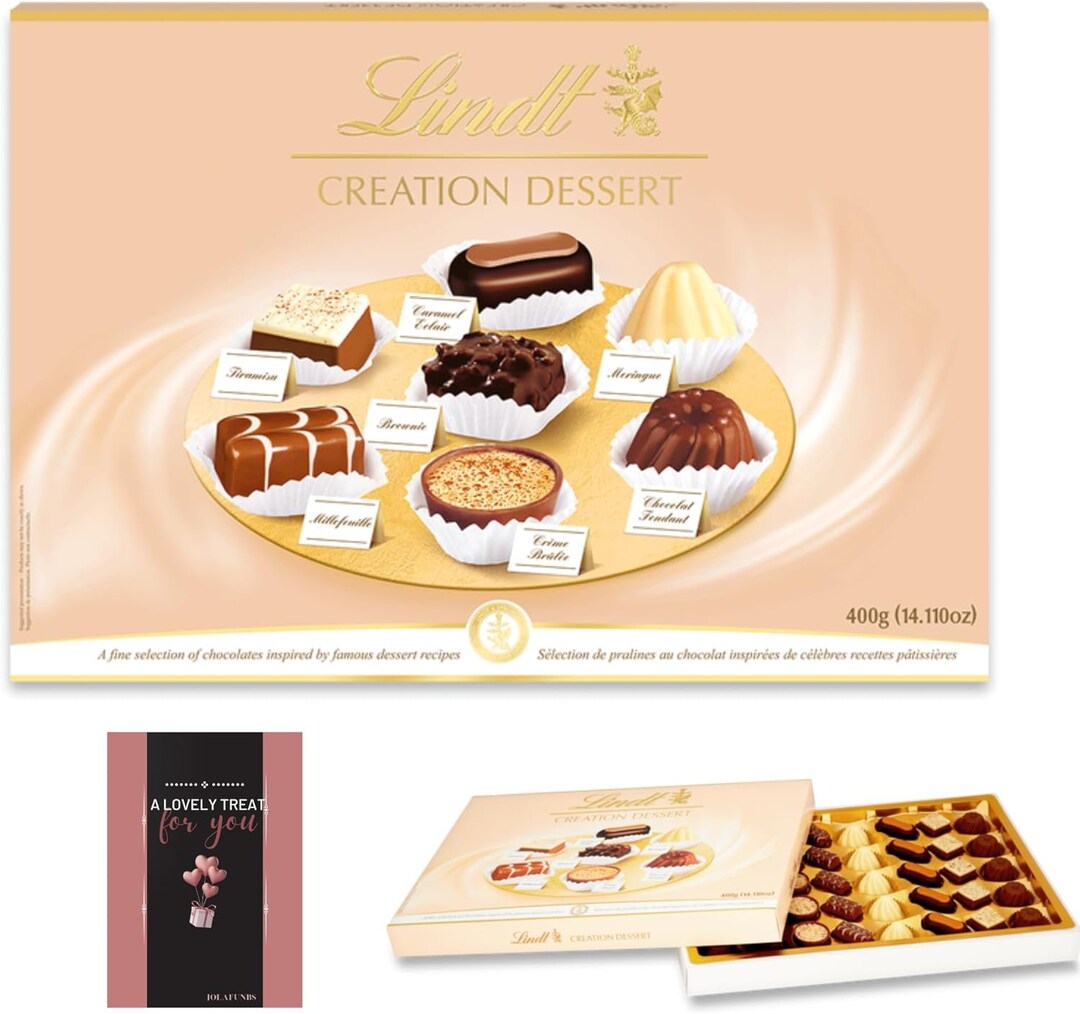 Chocolate Gift Box Lindt Creation Dessert 40 Assorted Fine Etsy
