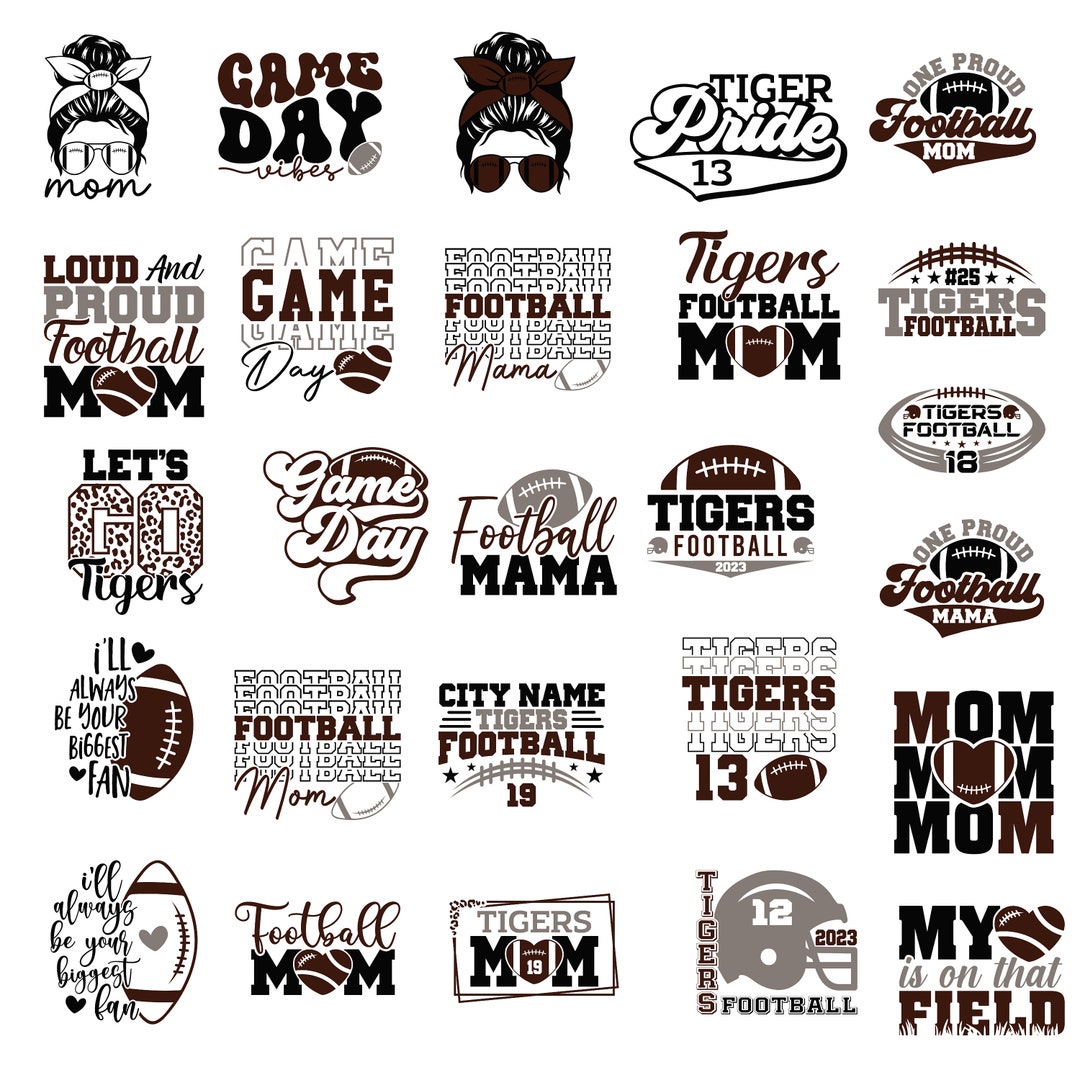 Football Svg Bundle Football Mom Svg Football Mom T-shirt - Etsy