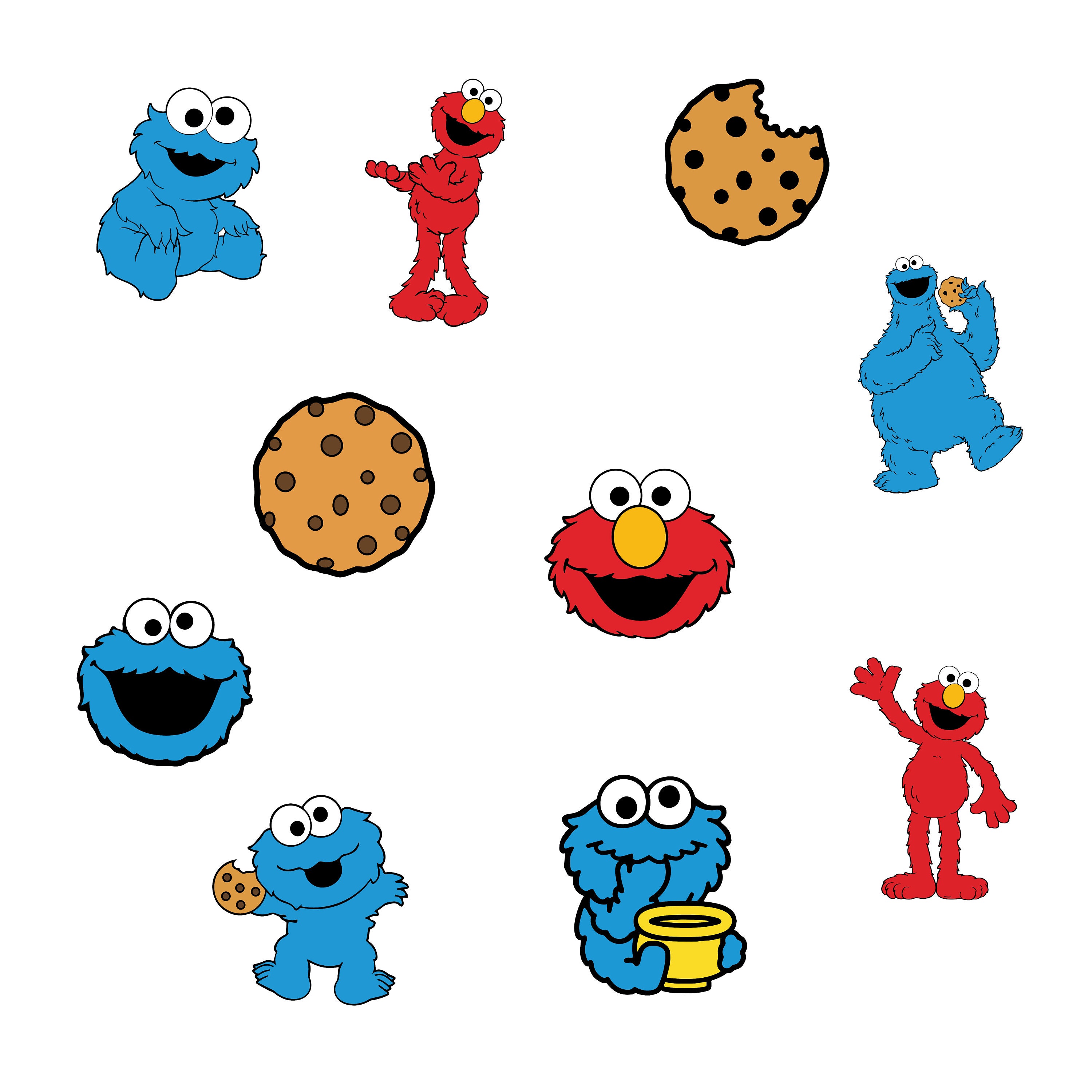 Cookie Monster Custom characters / Sesame street party props/  cutouts/standees/custom party decorations/custom orders / Sesame street
