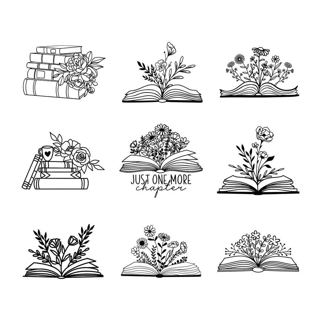 Floral Book SVG Book Svg Book With Flowers Svg Reading Svg Etsy floral-book-svg-book-svg-book-with-flowers-svg-reading-svg-etsy