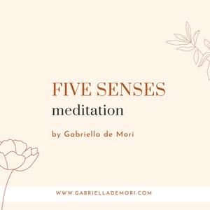 Five Senses Guided Meditation - stop, ground yourself and reset - MP3 Audio Download