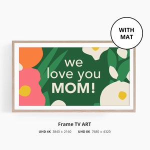 Mother's Day Frame Tv Art Set of 4 Mothers Day Decor Spring Samsung Frame Tv Art Digital Download image 10