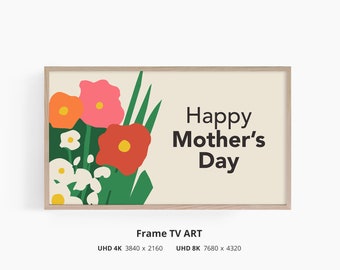 Mother's Day Frame Tv Art Mother's Day Decor Happy Mother's Day Art Mothering Sunday 8k 4k Digital Download
