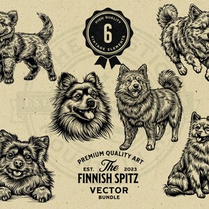 Finnish Spitz Pet Dog, Puppy, and Peeking Dog Design Bundle, SVG, PNG, Digital Download, Commercial Use Images, Cricut, Laser, Engraving