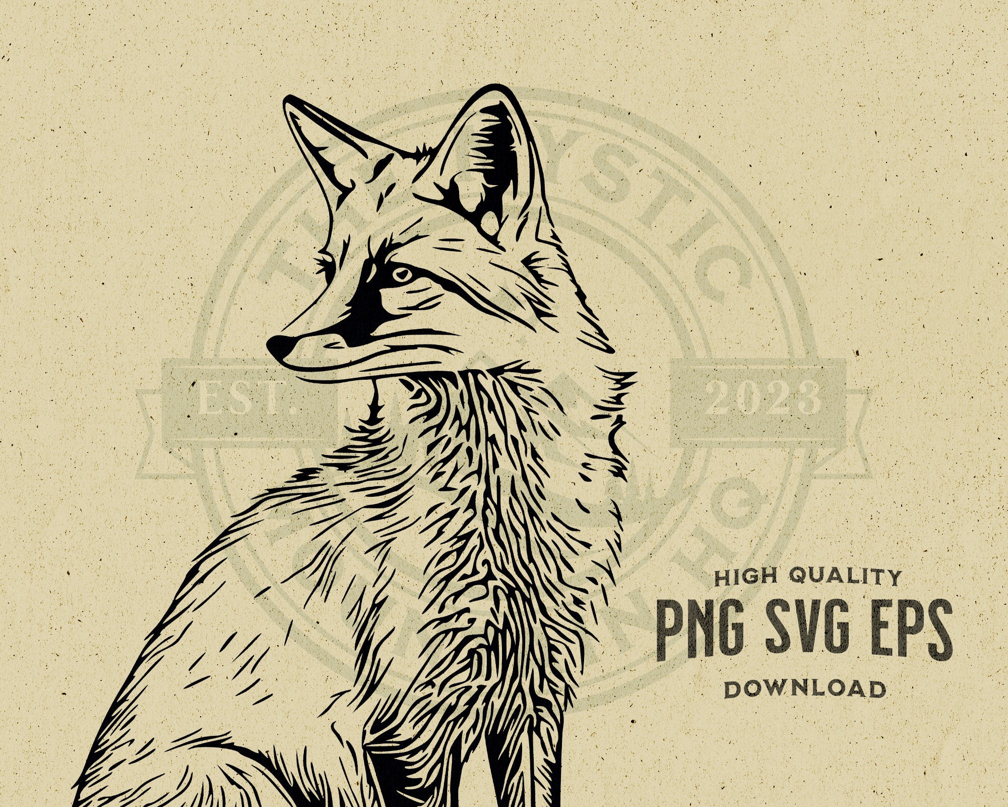 Weekness Fox Vector Fox Vector Illustration Bundle, Vintage Design (instant Download) - Etsy