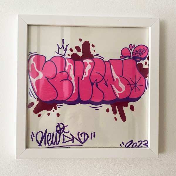 Graffiti | Street Art | Tag | Posca | Illustration | Tableau | Cadre | Typographie | Couleurs