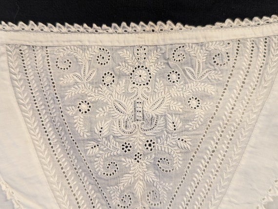 Vintage Christening Gown White 36" Baptism Lace - image 3