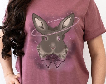 【CPGN STUDIO】So What bunny Embroidery Short Sleeve T-shirt Psycho Bunny Little Boys Short-Sleeve Pierce Embroidered
