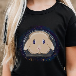 Astronaut Holland Lop Bunny in Space Shirt, süßes und lustiges Frühlingsgeschenk für Kaninchenliebhaber