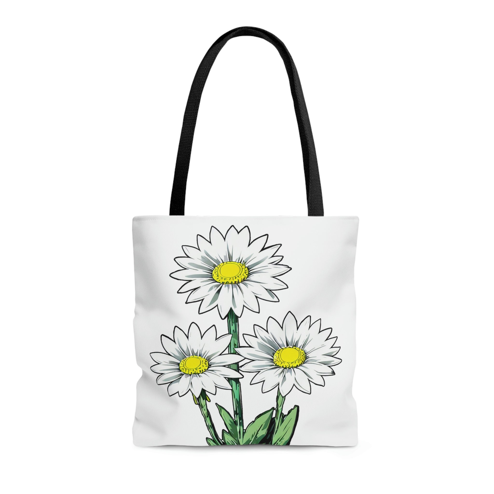 トートバッグ [Planforotherday] DAISY BAG Japanese Art Floral Tote Bag, April Daisy, Anime Style