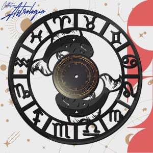 RYBA - KOLEKCJA ASTRO - Zegar wykonany z prawdziwej płyty winylowej z personalizowaną naklejką