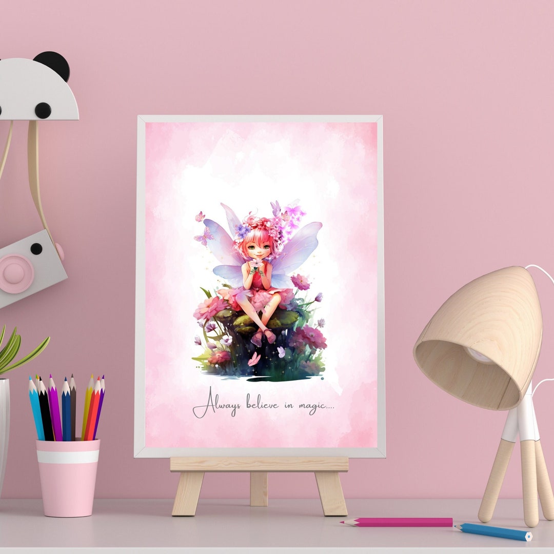 Little Girl Wall Decor Little Girl Wall Art Nursery Wall Etsy