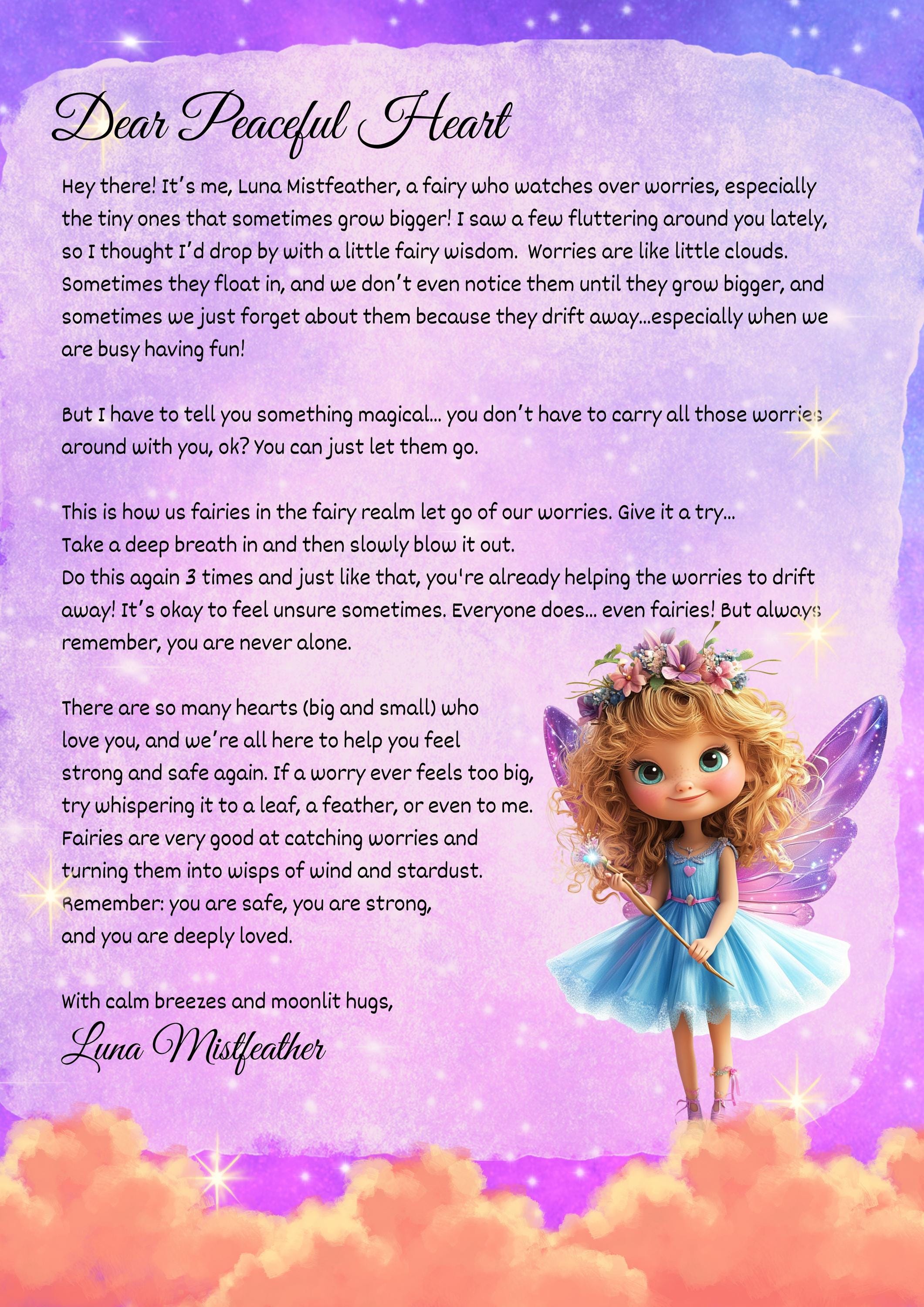 12 Magical Fairy Letter Bundle, Kids Encouragement Notes, 12 Fairy ...