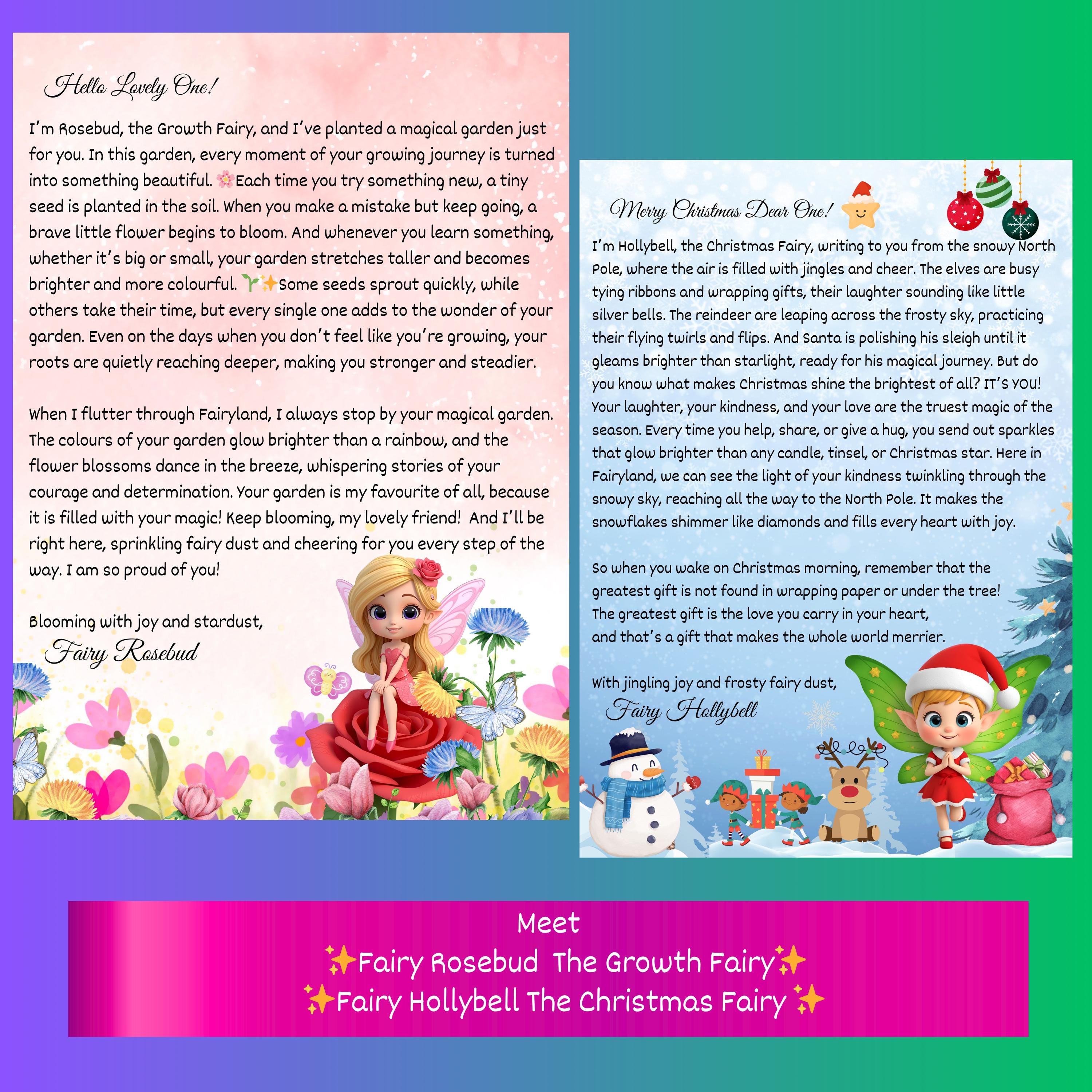 12 Magical Fairy Letters, Kids Encouragement Notes - Printable PDF ...