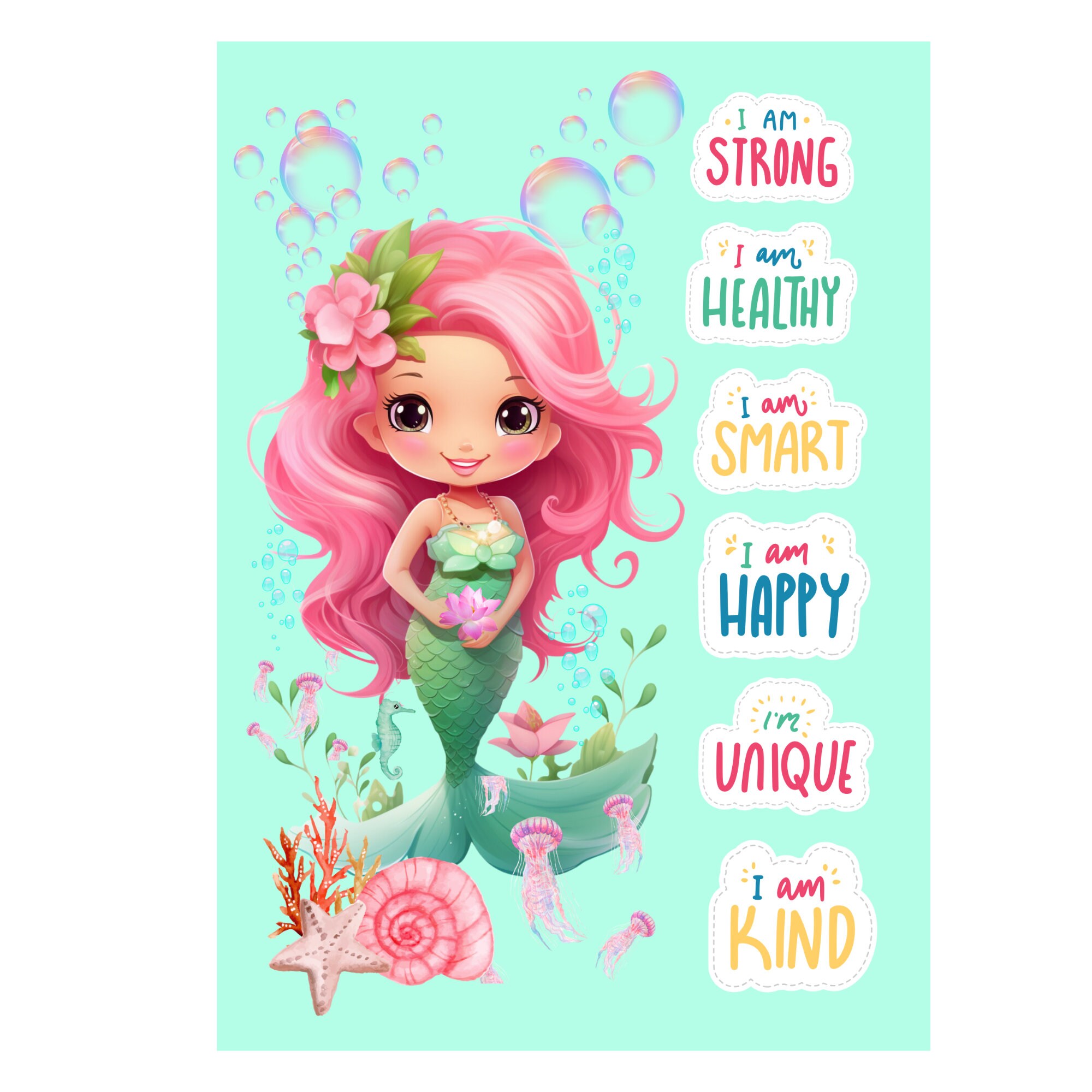 Reward Chart, Mermaid Reward Chart, Reward Chart Printable, Kids Reward ...